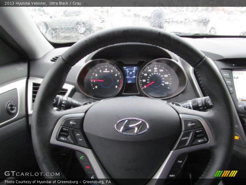 Ultra Black / Gray 2013 Hyundai Veloster