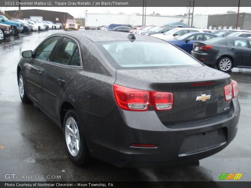 Taupe Gray Metallic / Jet Black/Titanium 2013 Chevrolet Malibu LS