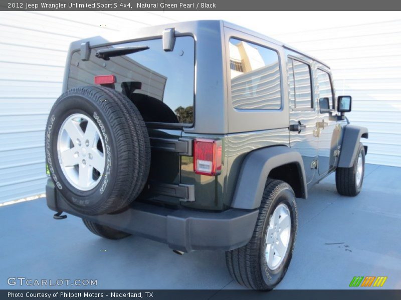 Natural Green Pearl / Black 2012 Jeep Wrangler Unlimited Sport S 4x4