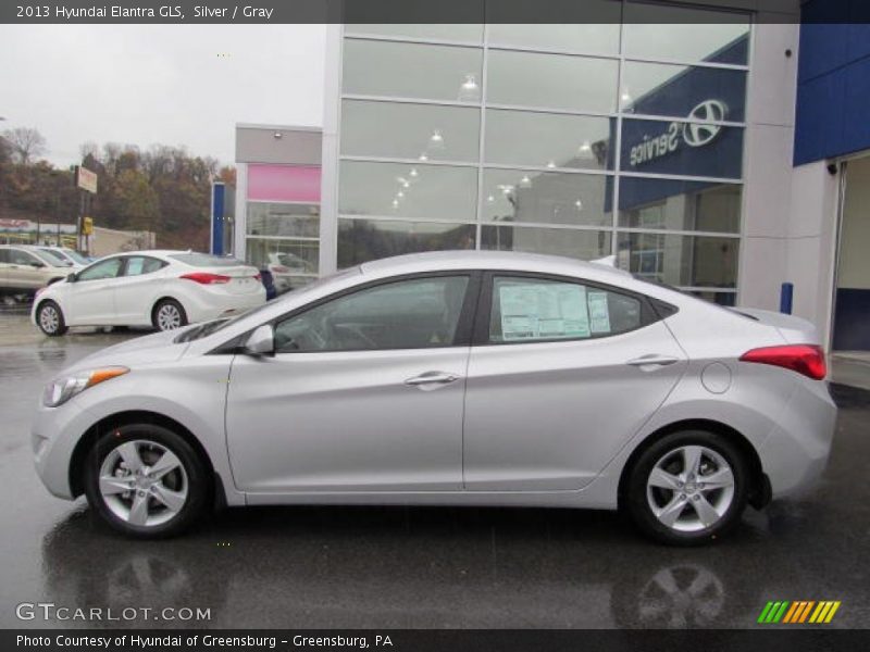 Silver / Gray 2013 Hyundai Elantra GLS