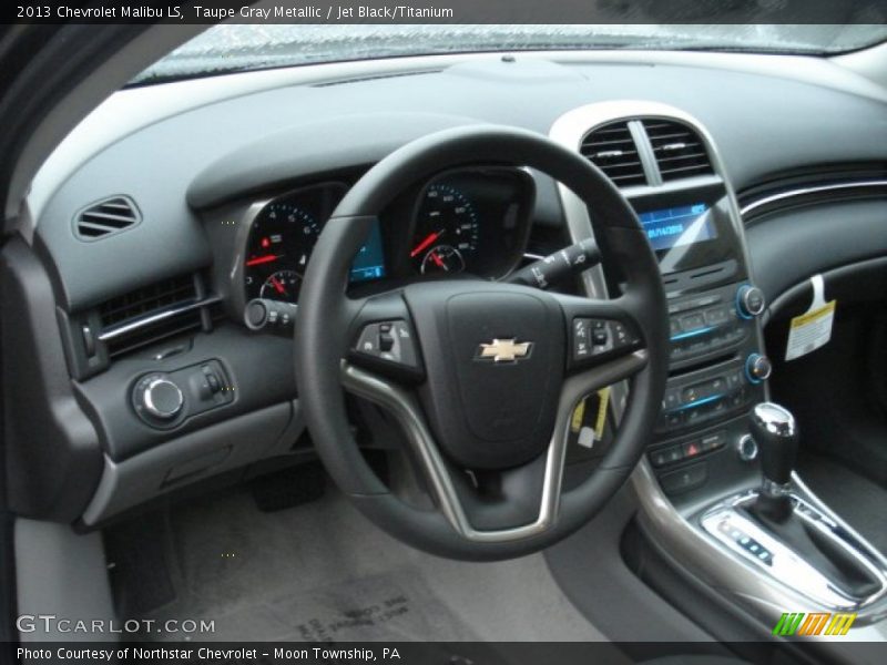 Taupe Gray Metallic / Jet Black/Titanium 2013 Chevrolet Malibu LS