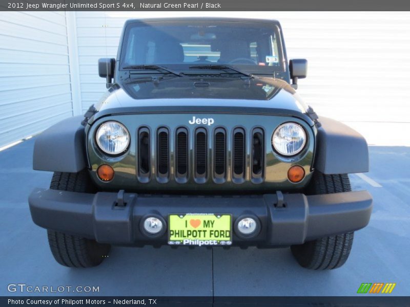 Natural Green Pearl / Black 2012 Jeep Wrangler Unlimited Sport S 4x4