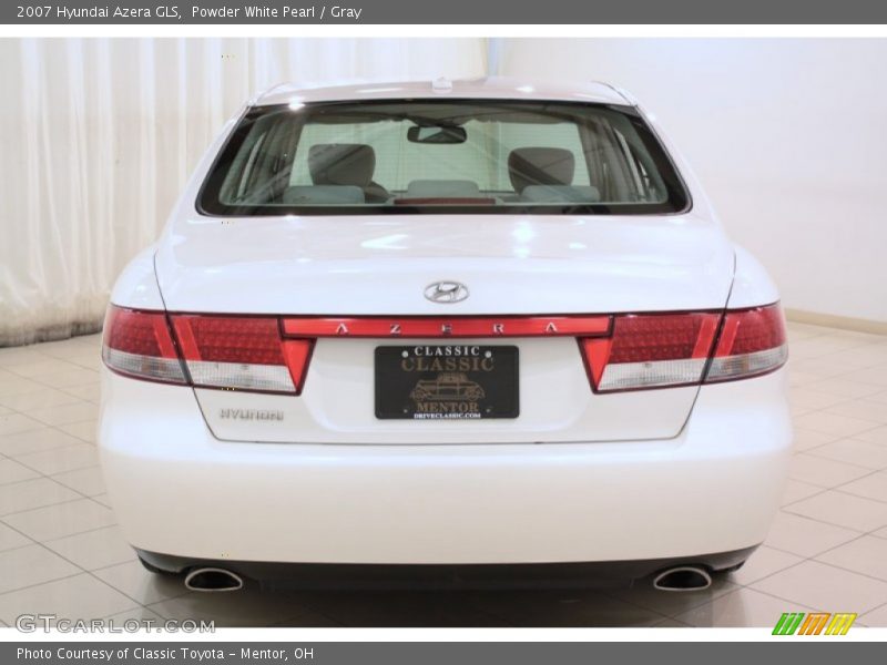 Powder White Pearl / Gray 2007 Hyundai Azera GLS