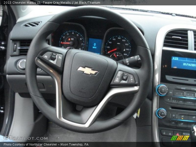 Taupe Gray Metallic / Jet Black/Titanium 2013 Chevrolet Malibu LS