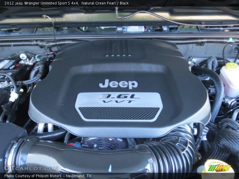 Natural Green Pearl / Black 2012 Jeep Wrangler Unlimited Sport S 4x4