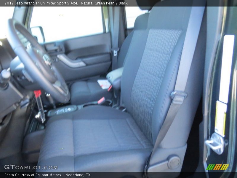 Natural Green Pearl / Black 2012 Jeep Wrangler Unlimited Sport S 4x4