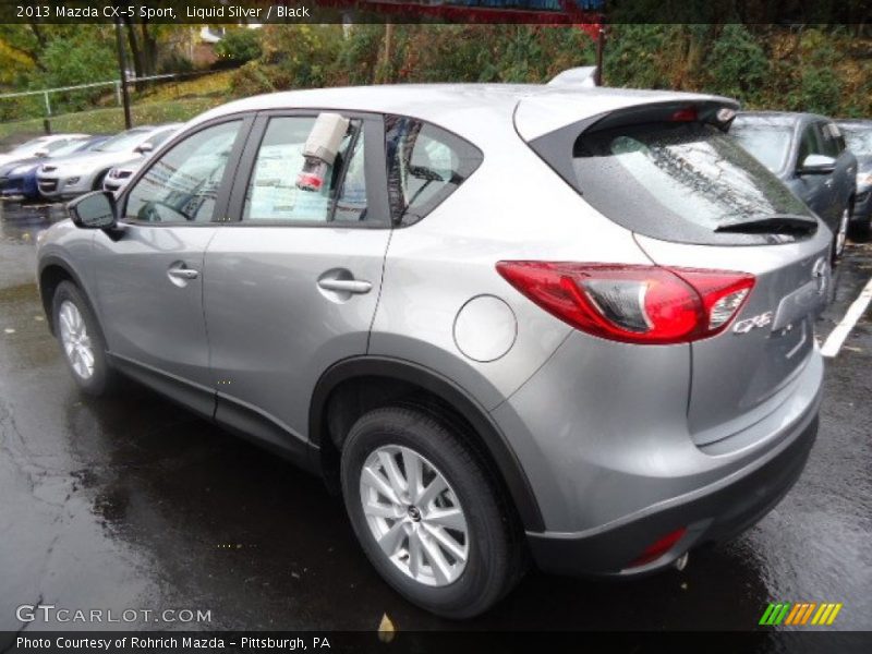 Liquid Silver / Black 2013 Mazda CX-5 Sport