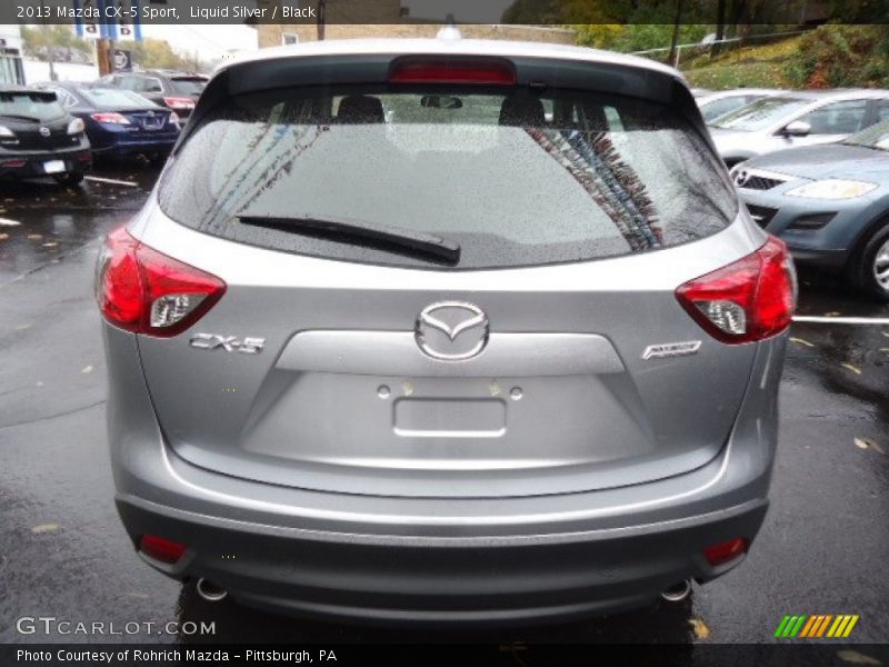 Liquid Silver / Black 2013 Mazda CX-5 Sport