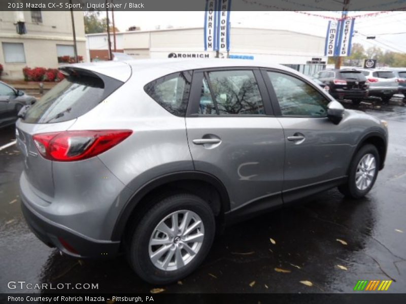 Liquid Silver / Black 2013 Mazda CX-5 Sport