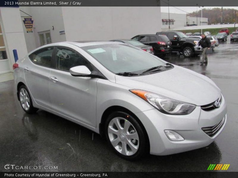 Silver / Gray 2013 Hyundai Elantra Limited