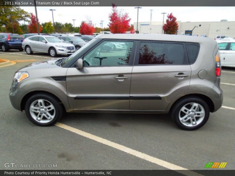 Titanium Gray / Black Soul Logo Cloth 2011 Kia Soul +