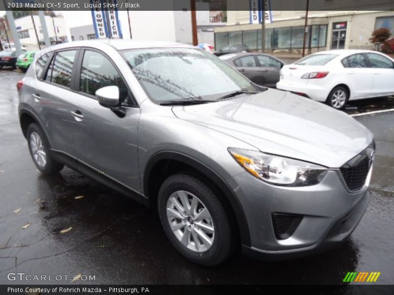 Liquid Silver / Black 2013 Mazda CX-5 Sport