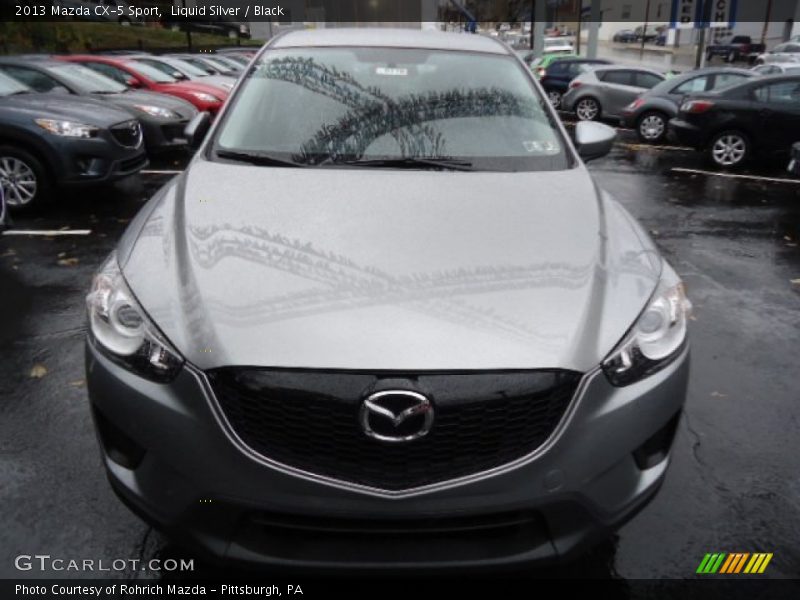 Liquid Silver / Black 2013 Mazda CX-5 Sport