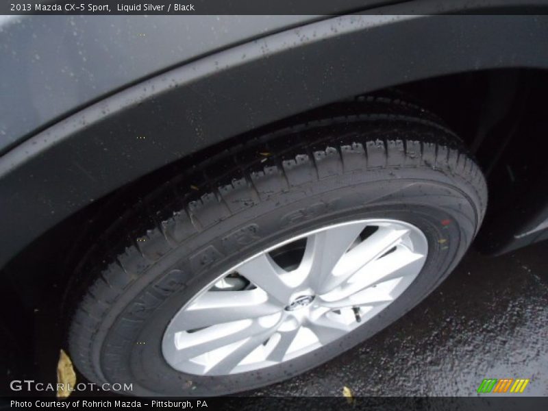 Liquid Silver / Black 2013 Mazda CX-5 Sport