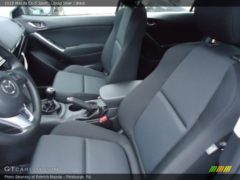 Liquid Silver / Black 2013 Mazda CX-5 Sport