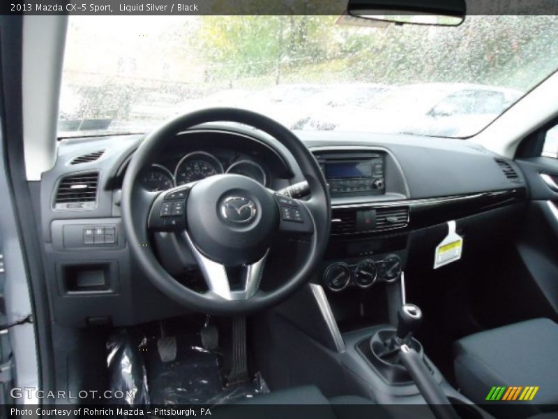 Liquid Silver / Black 2013 Mazda CX-5 Sport