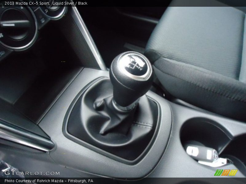 Liquid Silver / Black 2013 Mazda CX-5 Sport