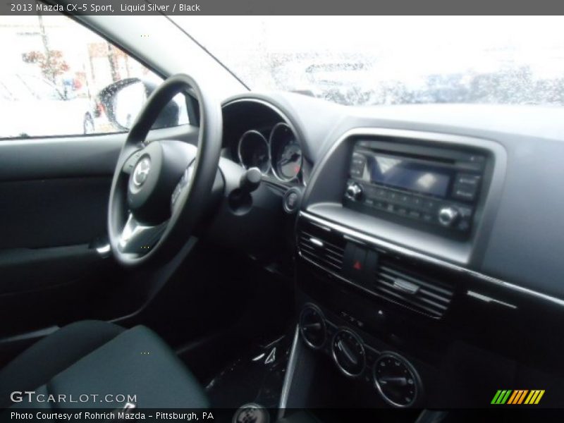 Liquid Silver / Black 2013 Mazda CX-5 Sport