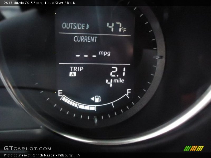 Liquid Silver / Black 2013 Mazda CX-5 Sport