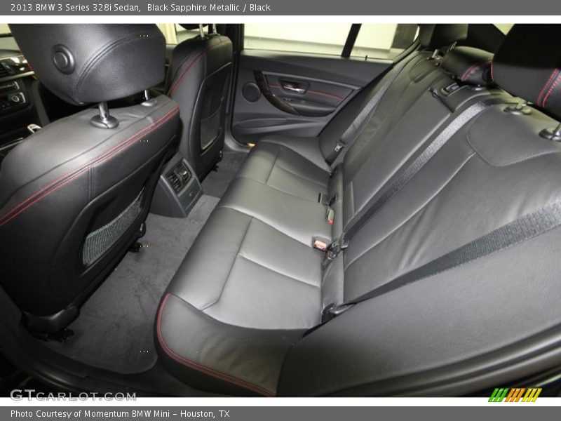 Rear Seat of 2013 3 Series 328i Sedan
