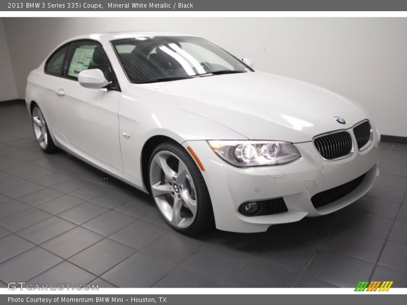 Mineral White Metallic / Black 2013 BMW 3 Series 335i Coupe