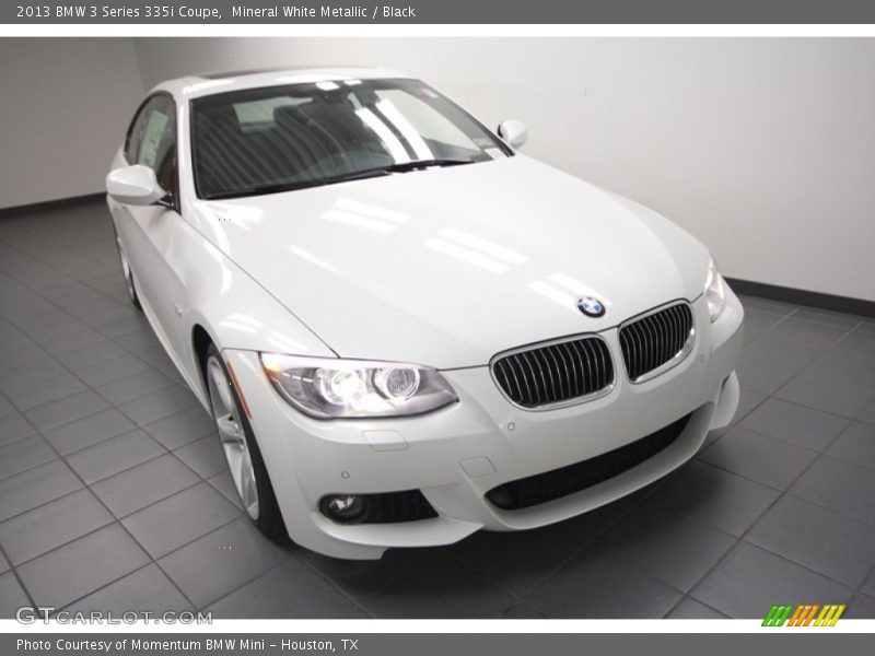 Mineral White Metallic / Black 2013 BMW 3 Series 335i Coupe