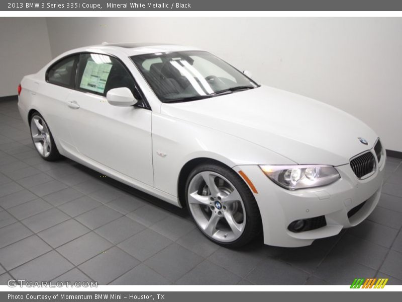 Mineral White Metallic / Black 2013 BMW 3 Series 335i Coupe