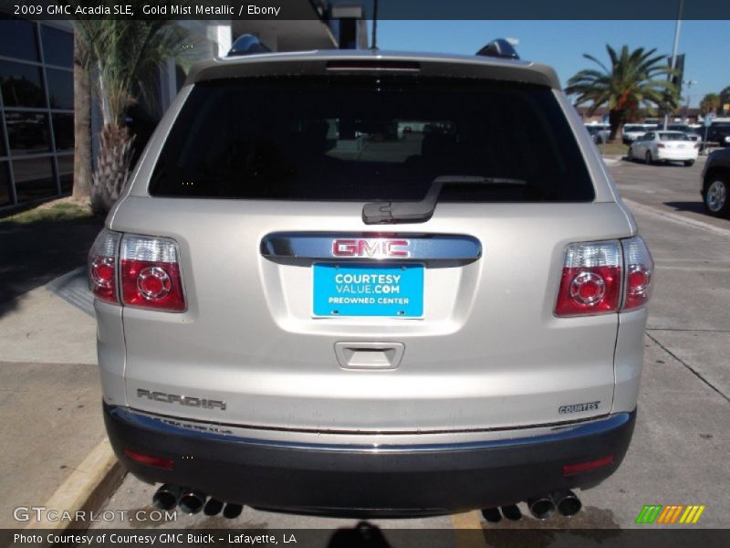 Gold Mist Metallic / Ebony 2009 GMC Acadia SLE
