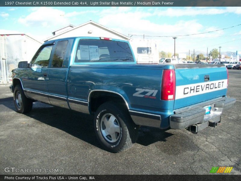 Light Stellar Blue Metallic / Medium Dark Pewter 1997 Chevrolet C/K K1500 Extended Cab 4x4