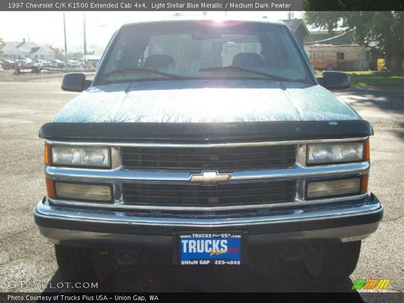 Light Stellar Blue Metallic / Medium Dark Pewter 1997 Chevrolet C/K K1500 Extended Cab 4x4