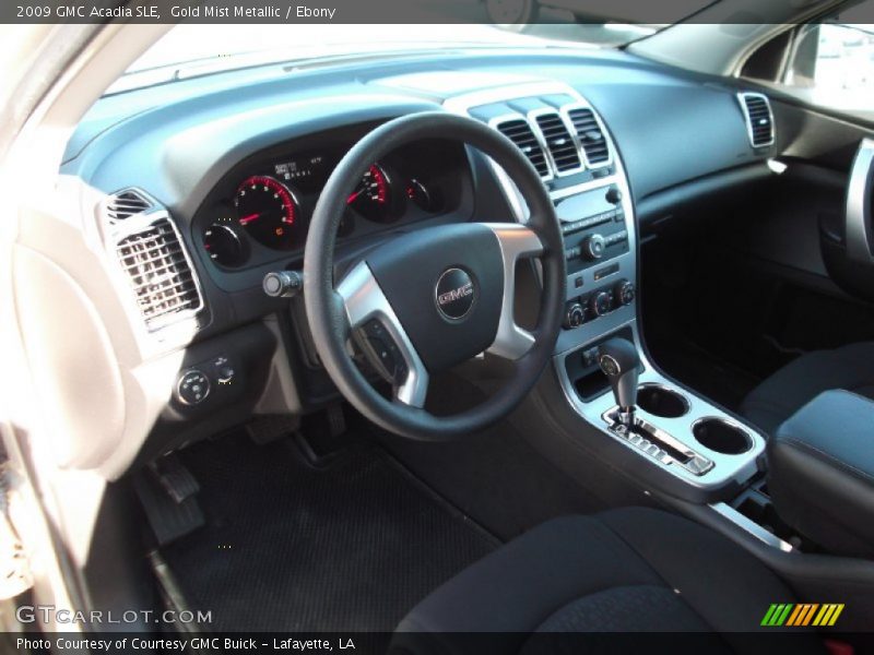 Gold Mist Metallic / Ebony 2009 GMC Acadia SLE