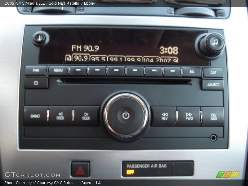 Gold Mist Metallic / Ebony 2009 GMC Acadia SLE