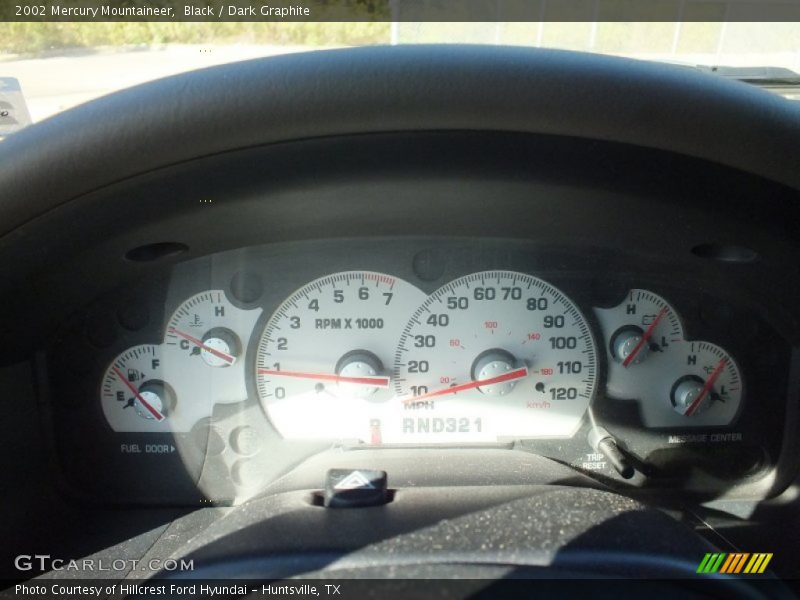 Black / Dark Graphite 2002 Mercury Mountaineer