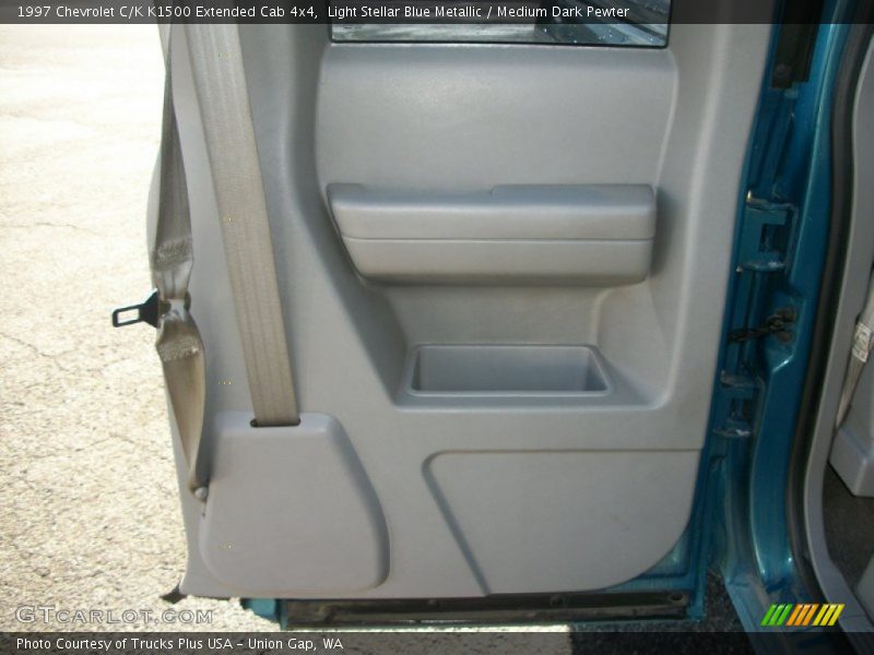 Light Stellar Blue Metallic / Medium Dark Pewter 1997 Chevrolet C/K K1500 Extended Cab 4x4