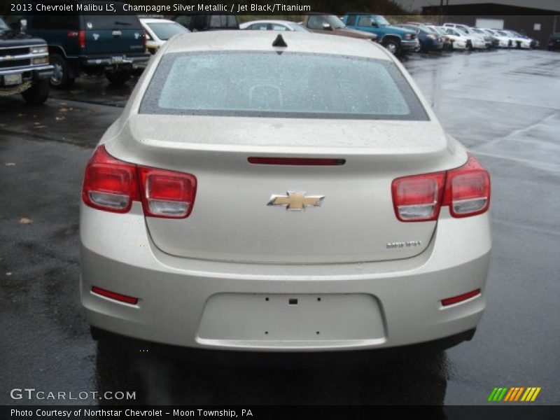Champagne Silver Metallic / Jet Black/Titanium 2013 Chevrolet Malibu LS