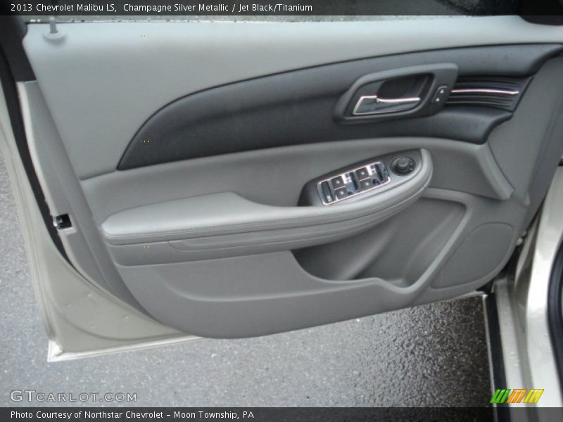 Champagne Silver Metallic / Jet Black/Titanium 2013 Chevrolet Malibu LS