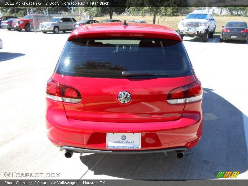 Tornado Red / Titan Black 2012 Volkswagen GTI 2 Door