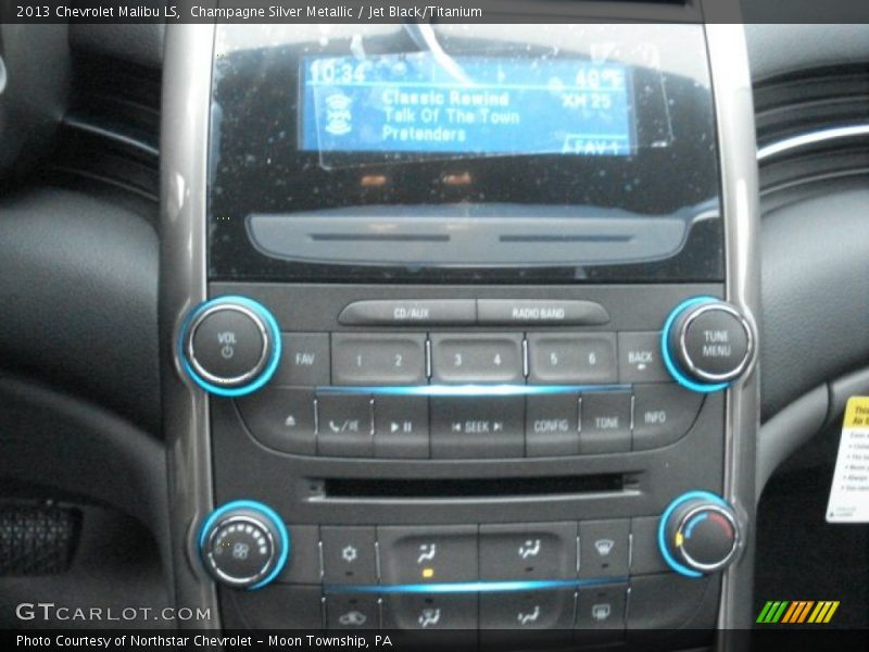 Champagne Silver Metallic / Jet Black/Titanium 2013 Chevrolet Malibu LS