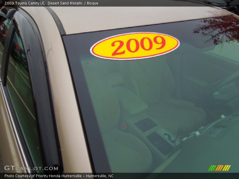 Desert Sand Metallic / Bisque 2009 Toyota Camry LE