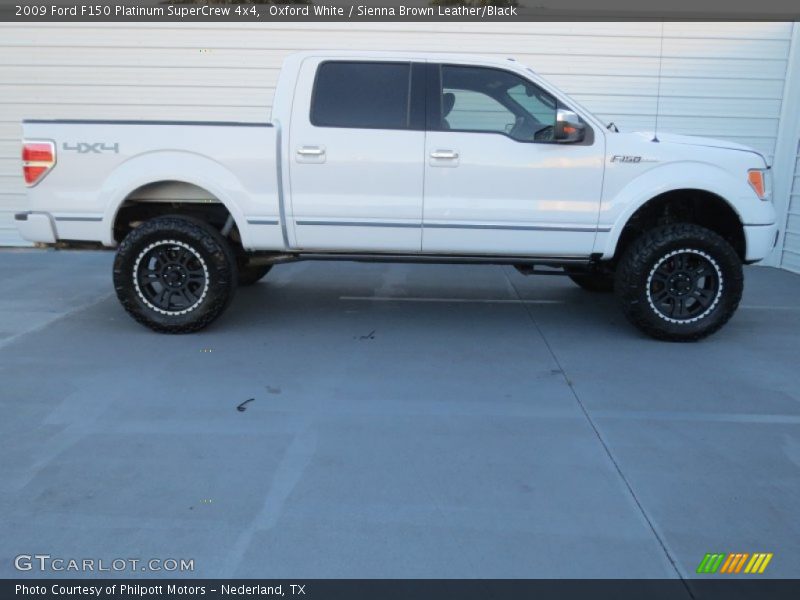 Oxford White / Sienna Brown Leather/Black 2009 Ford F150 Platinum SuperCrew 4x4