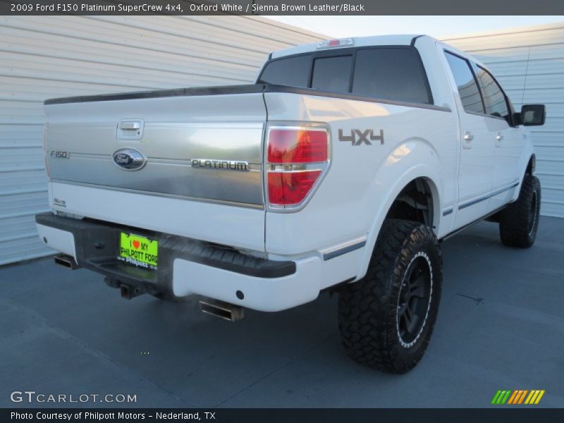 Oxford White / Sienna Brown Leather/Black 2009 Ford F150 Platinum SuperCrew 4x4