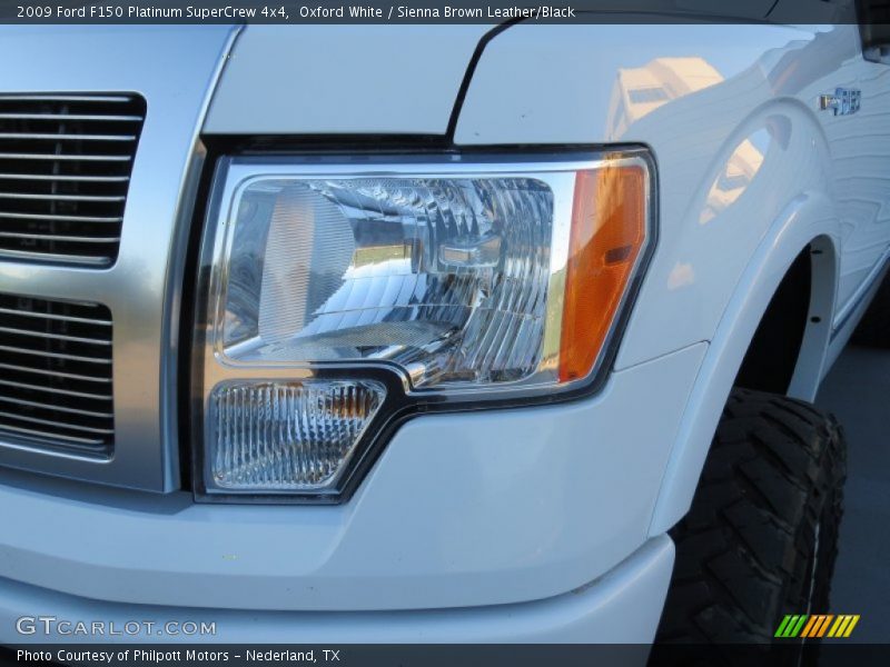 Oxford White / Sienna Brown Leather/Black 2009 Ford F150 Platinum SuperCrew 4x4