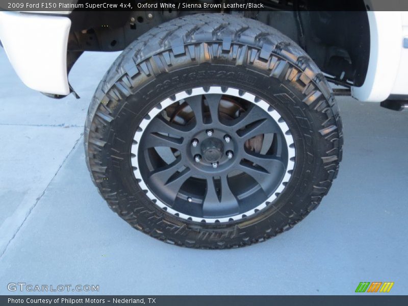 Oxford White / Sienna Brown Leather/Black 2009 Ford F150 Platinum SuperCrew 4x4