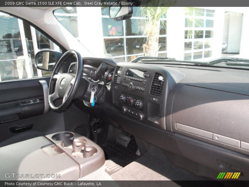 Steel Gray Metallic / Ebony 2009 GMC Sierra 1500 SLE XFE Crew Cab
