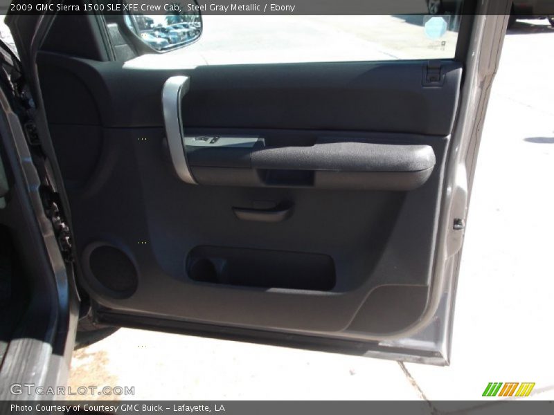 Steel Gray Metallic / Ebony 2009 GMC Sierra 1500 SLE XFE Crew Cab