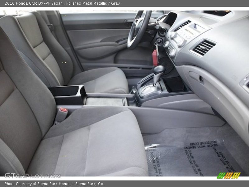 Polished Metal Metallic / Gray 2010 Honda Civic DX-VP Sedan