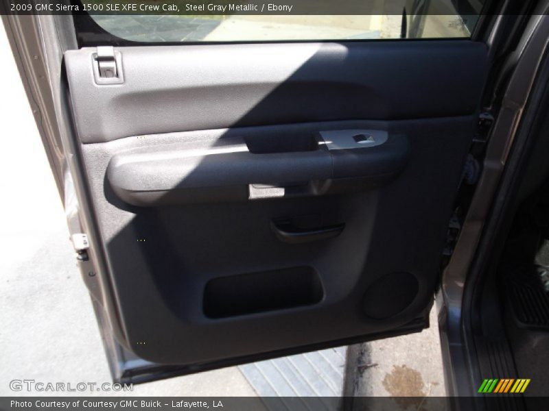 Steel Gray Metallic / Ebony 2009 GMC Sierra 1500 SLE XFE Crew Cab