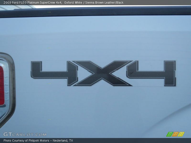 Oxford White / Sienna Brown Leather/Black 2009 Ford F150 Platinum SuperCrew 4x4