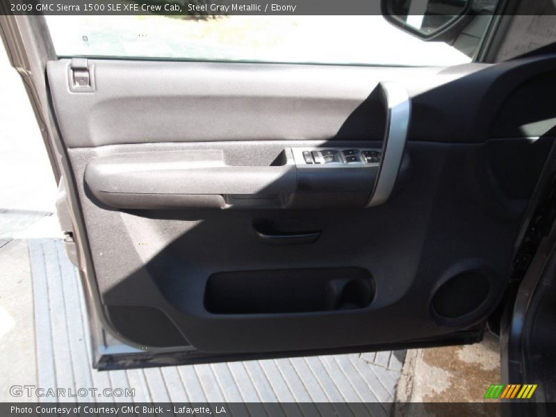 Steel Gray Metallic / Ebony 2009 GMC Sierra 1500 SLE XFE Crew Cab
