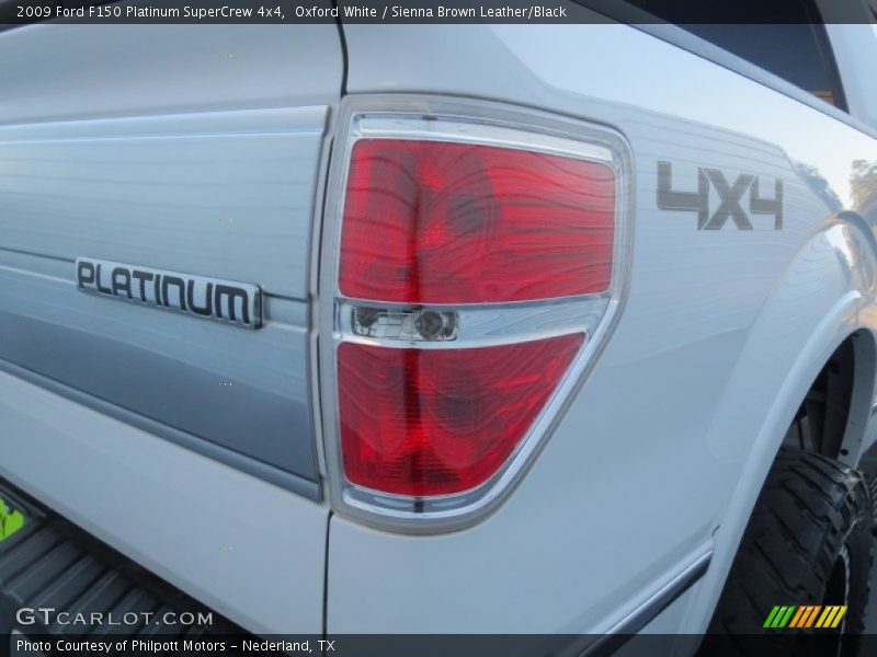 Oxford White / Sienna Brown Leather/Black 2009 Ford F150 Platinum SuperCrew 4x4